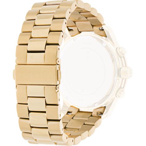 michael kors watch gold white strap|replacement Michael Kors Watch strap.